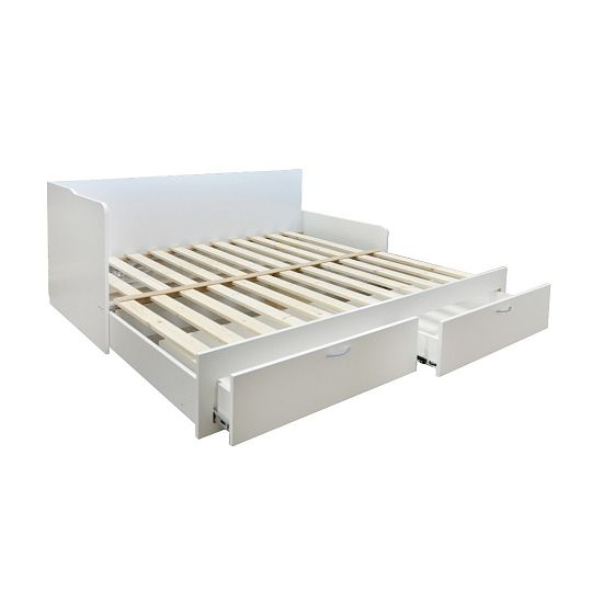 MENEOS rozkládací postel 90 cm, univerzální, bílá