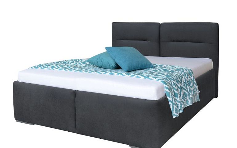 LOUISIANA čalouněná postel 180 cm, grafit