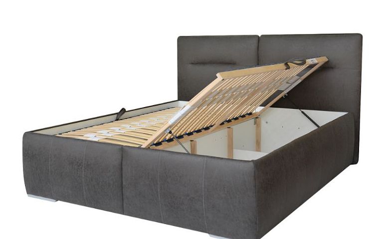 LOUISIANA čalouněná postel 180 cm, grafit