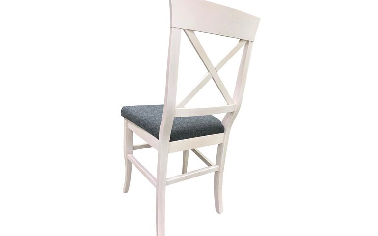 PROVENSAL 7 jídelní židle, bílá/tmavě šedá