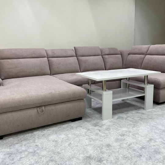 Brescia sedací souprava U levá, Aston 19 starorůžová