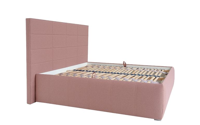 ENIGMA čalouněná postel 180, bez matrací, starorůžová