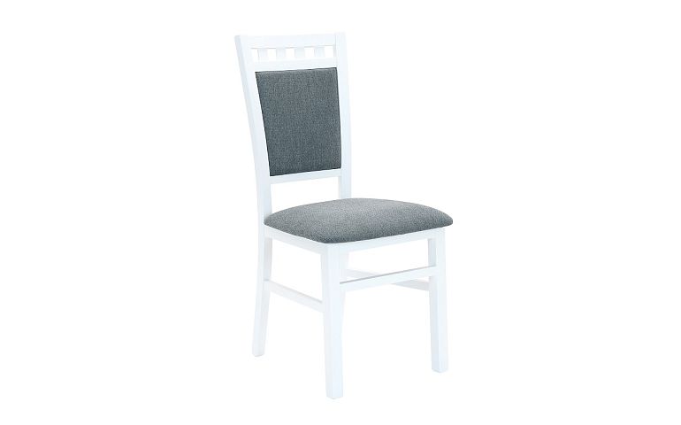 Jídelní židle, Denis New, bílá/tmavě šedá SS22