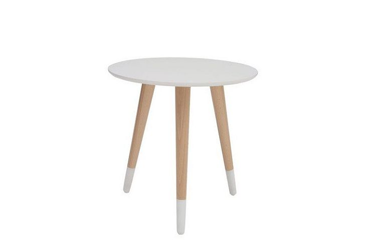LAWA 014 konferenční stolek, bílá/buk přírodní