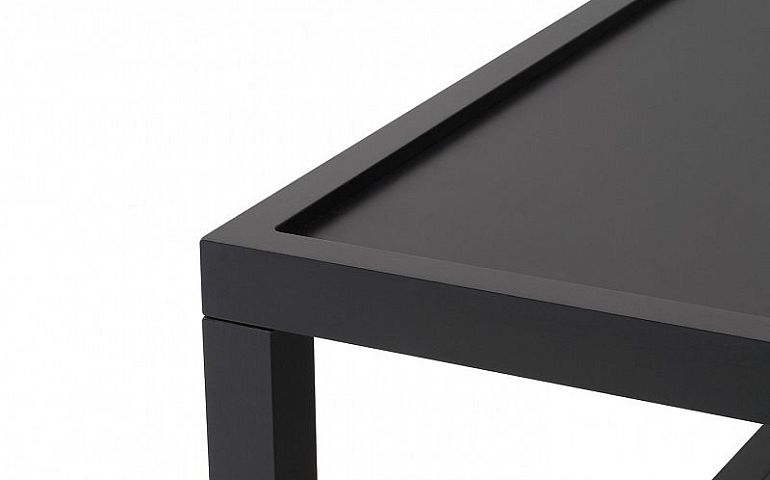 MODAI LAWA konferenční stolek 63 x 63 cm, černá