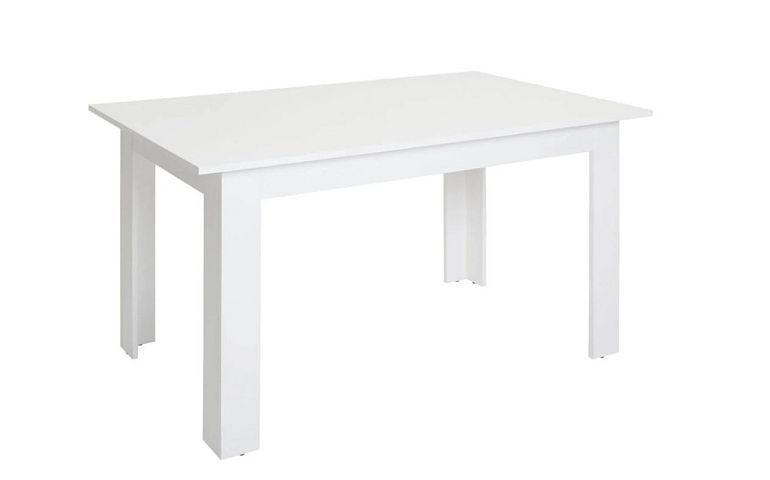 Jídelní stůl STO/138 BIS, bílá alpská