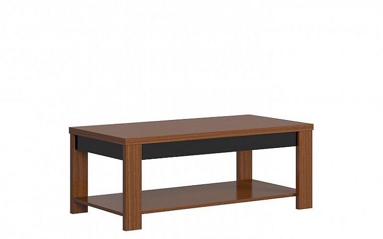 AROSA konferenční stolek LAW/130, dub braz/černý lesk