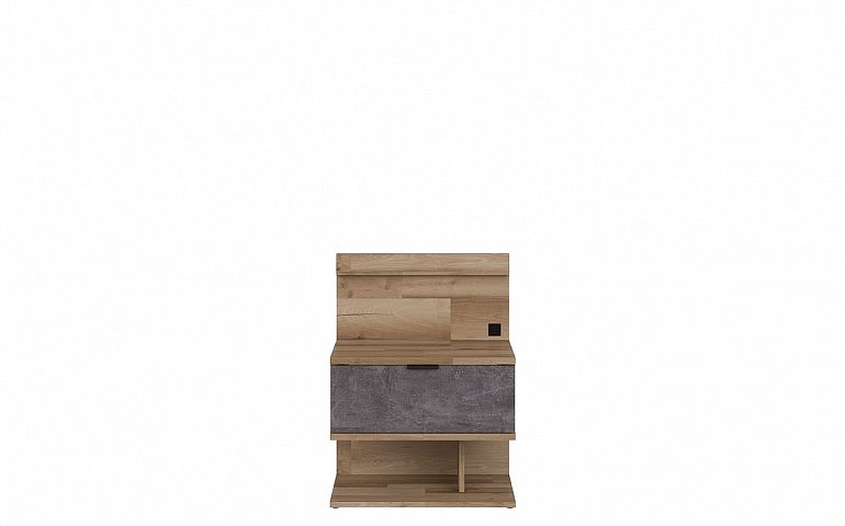 ARICA noční stolek KOM1S/L, dub silva/beton