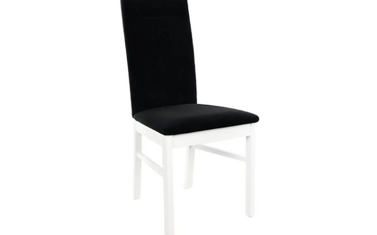 Jídelní židle, Assen, bílá teplá/černá