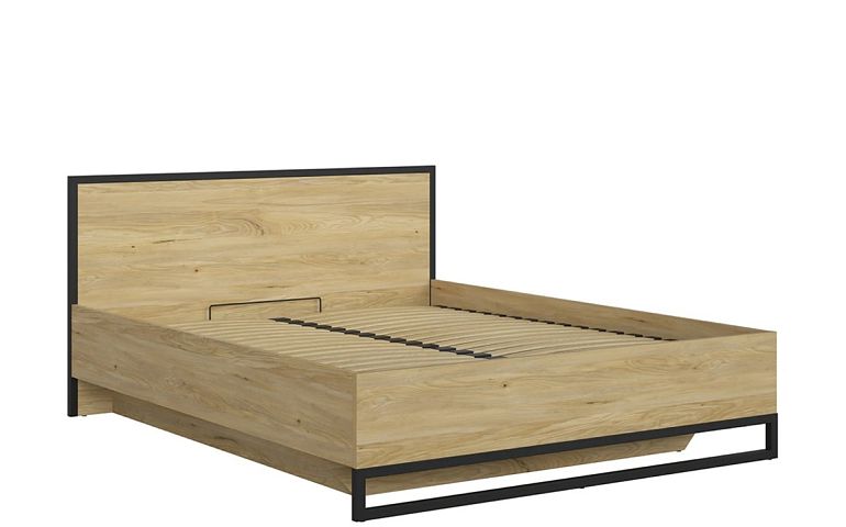 RAMLA postel LOZ/160/B + rošt, jasan horský