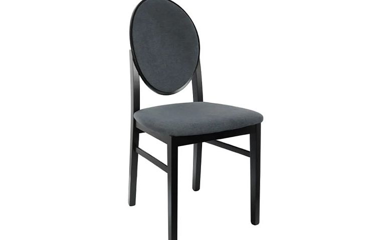 Jídelní židle, Bernardin, černá/šedá