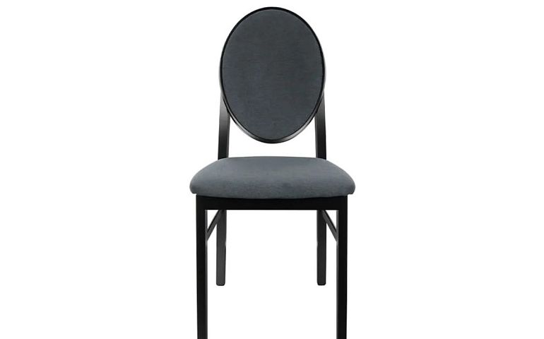 Jídelní židle, Bernardin, černá/šedá