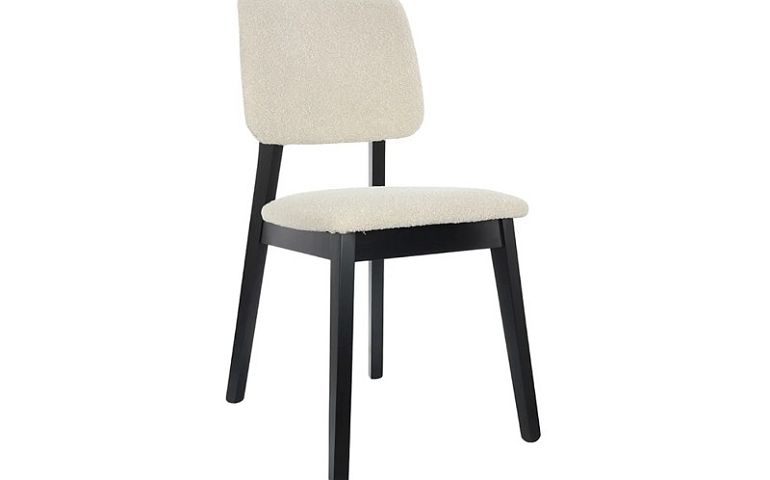KEILA jídelní židle, černá/béžová