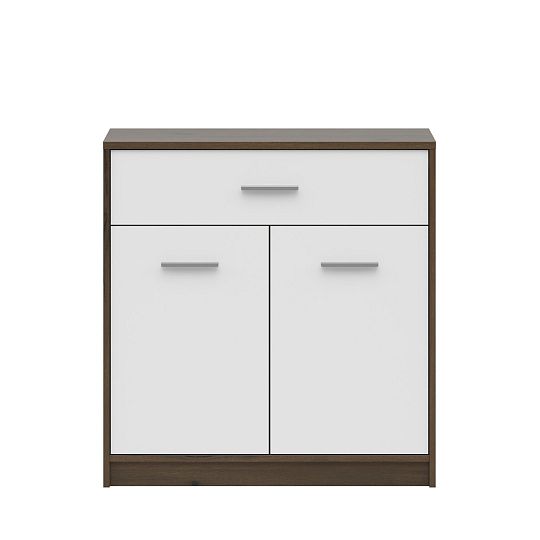 NEPO PLUS komoda KOM2D1S, dub ušlechtilý/bílá