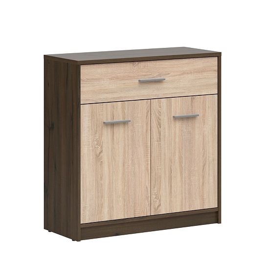NEPO PLUS komoda KOM2D1S, dub ušlechtilý/dub sonoma