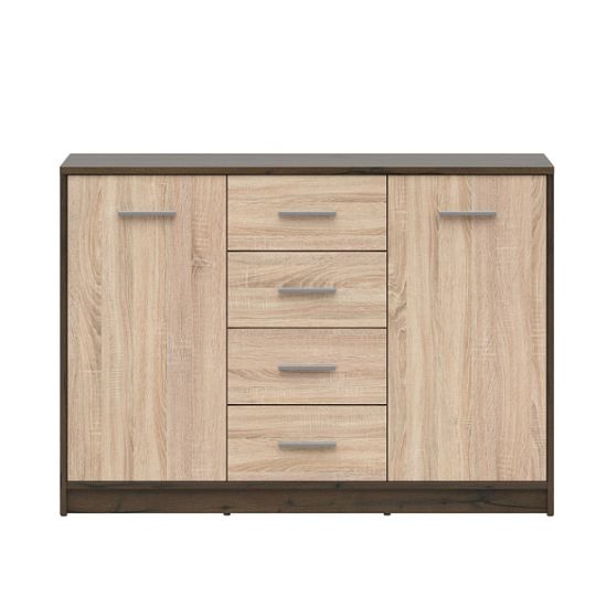 Nepo Plus Komoda KOM2D4S, dub ušlechtilý/dub sonoma
