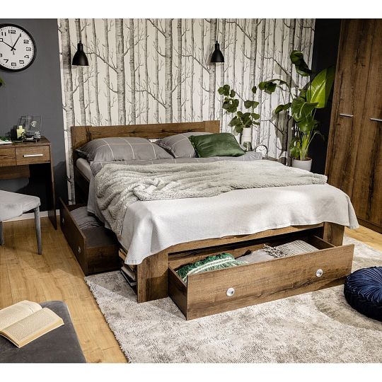 Nepo Plus Šuplíky k posteli LOZ3S, dub ušlechtilý