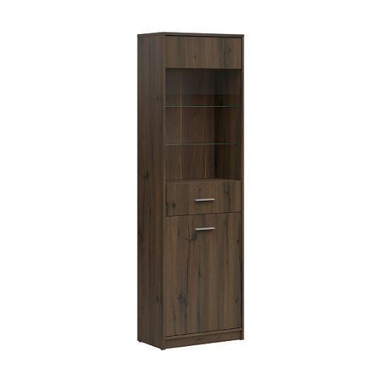 NEPO PLUS vitrína REG1D1W, dub ušlechtilý