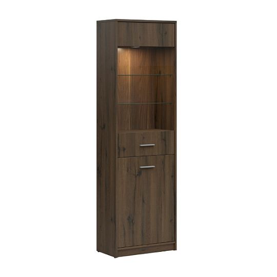 NEPO PLUS vitrína REG1D1W, dub ušlechtilý