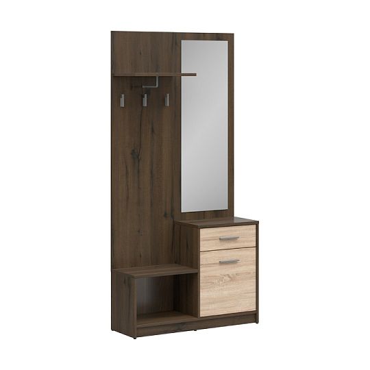 Nepo Plus Předsíňová stěna PPK, Dub ušlechtilý/dub sonoma