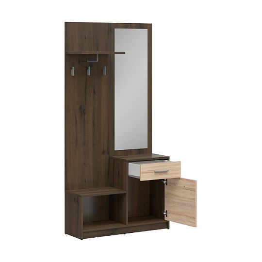 Nepo Plus Předsíňová stěna PPK, Dub ušlechtilý/dub sonoma