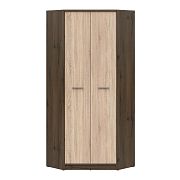 NEPO PLUS rohová šatní skříň SZFN2D, dub ušlechtilý/dub sonoma