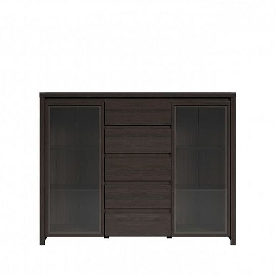 Kaspian Vitrína KOM2W5S Wenge