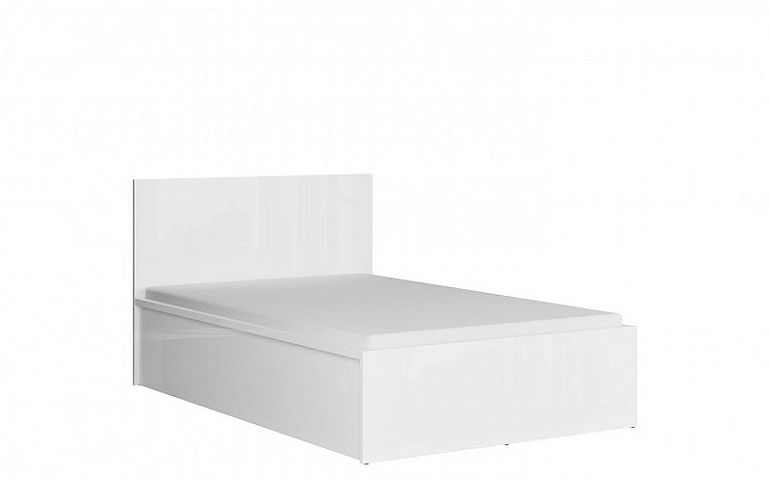 TETRIX postel LOZ/120/A, bílý lesk