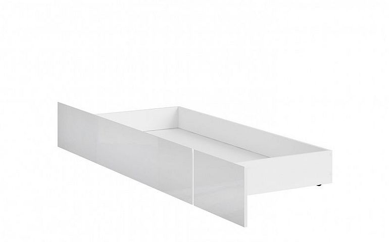 HOLTEN šuplík pod postel SZU (160 a 180 cm), bílá/bílý lesk