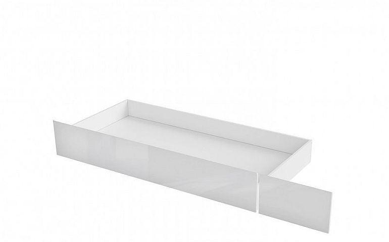 HOLTEN šuplík pod postel SZU (160 a 180 cm), bílá/bílý lesk