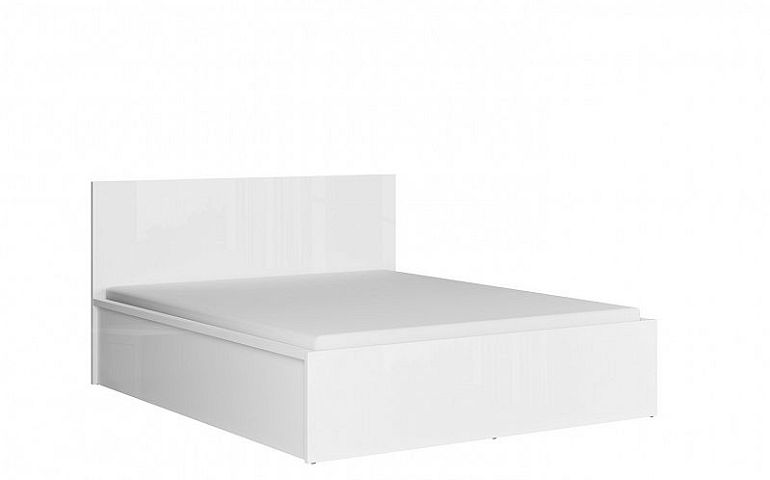 TETRIX postel LOZ/160/A, bílý lesk
