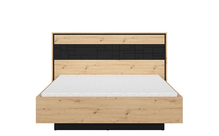 PONT postel LOZ/160, dub artisan/černý mat