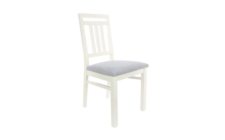 LOKSA jídelní židle, bílá teplá TX098/Primo 88 grey