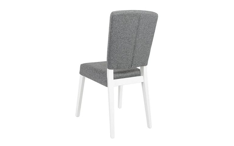 Jídelní židle, ALAMEDA, bílá teplá/černá