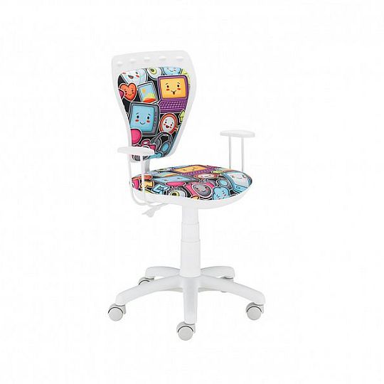 MINISTYLE WHITE elektro dětská židle, bílá