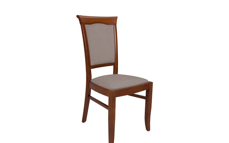 Jídelní židle, Kent, kaštan/béžová