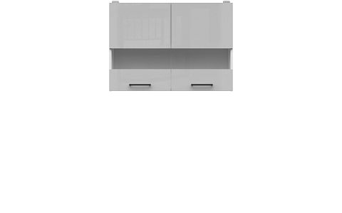 Junona Line Tafla skříňka G2W/80/57, bílá/světle šedý lesk