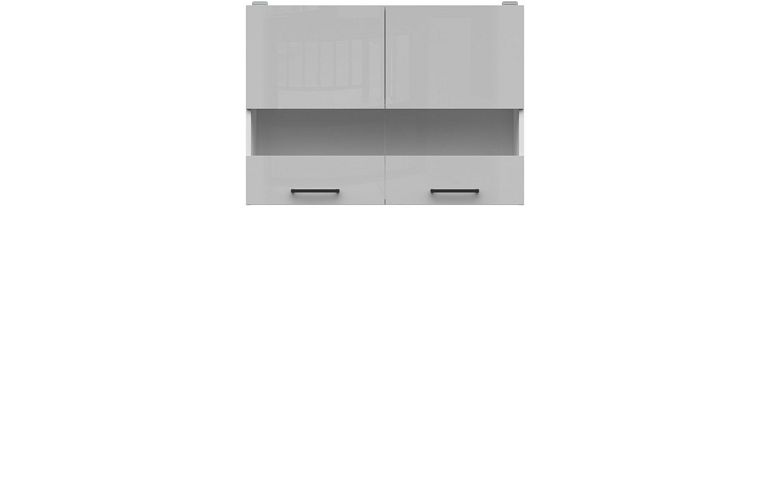 Junona Line Tafla skříňka G2W/80/57, bílá/světle šedý lesk