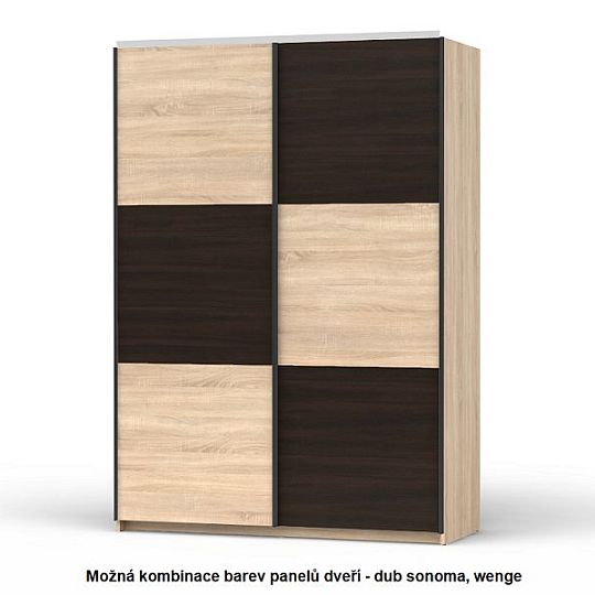 Colin korpus skříně SZF/153, dub sonoma/tmavá lišta grafit