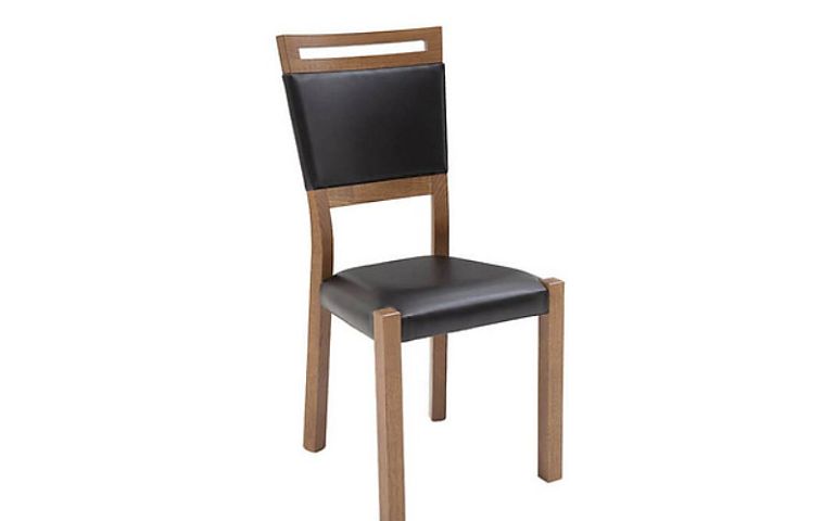 GENT 2 jídelní židle, dub stirling/černá