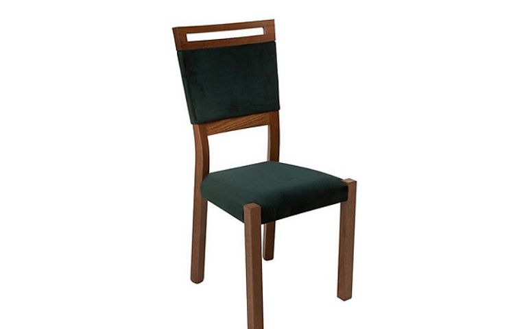 GENT 2 jídelní židle, dub stirling/zelená