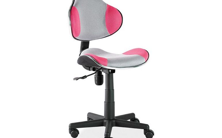 Q-G2 - kancelářská židle růžovo/šedá