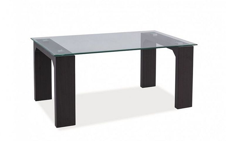 Scarlet konferenční stolek, černá/sklo