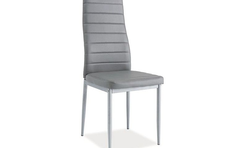 Jídelní židle, H261 Bis, Aluminium/šedá