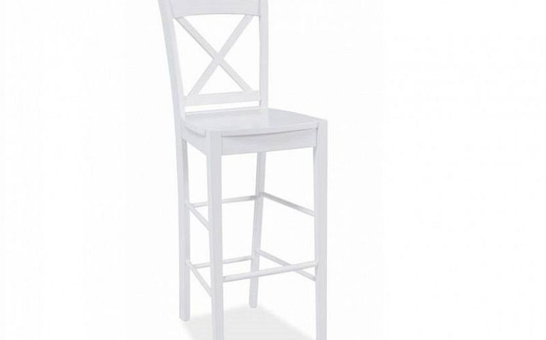 C 964 barová židle, bílá