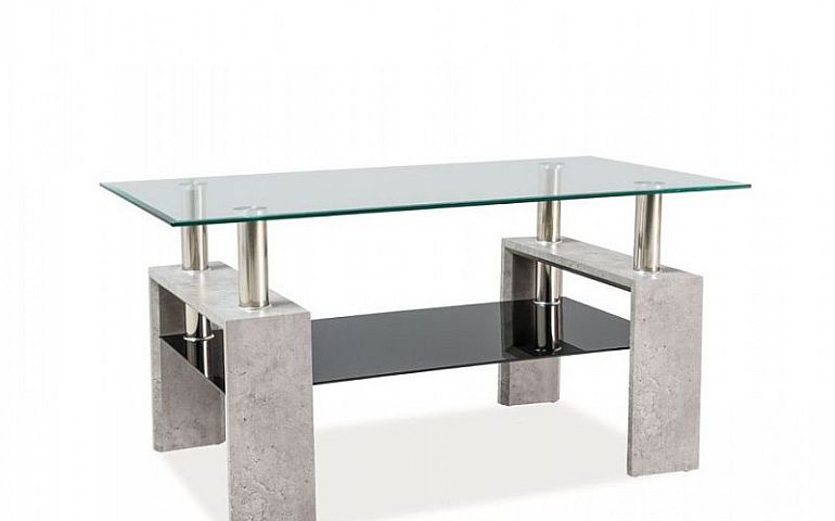 Lisa II Konferenční stolek, Beton/sklo tvrzené