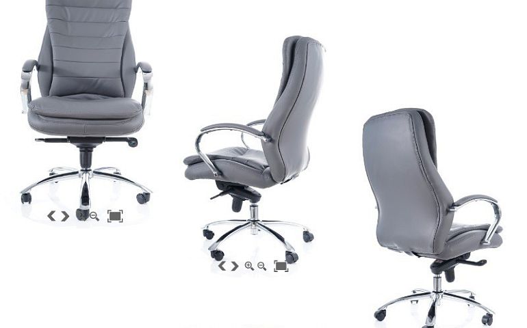 Q-154 Kancelářská židle, hnědá ekokůže