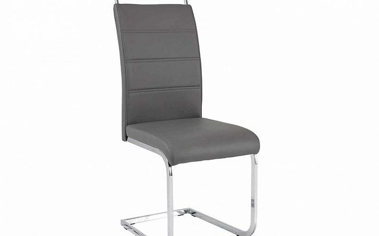 Jídelní židle, H441, ekokůže šedá