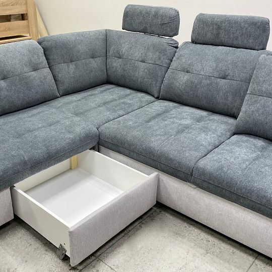 Creatio U Sedací souprava, pravá, tmavě šedá/šedá