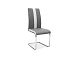 Jídelní židle, H-200, šedá/bílá